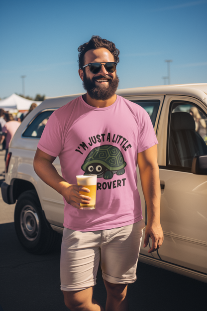Men's I Am Just A Little Introvert Funny Cute Shy Animal Turtle T-Shirt
