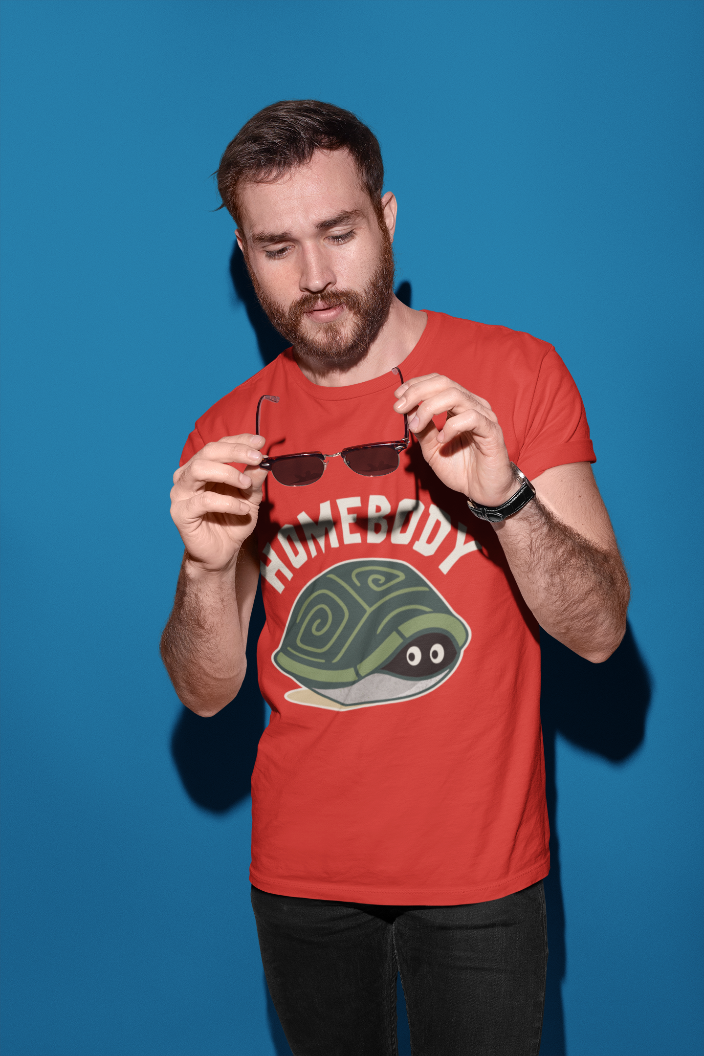 Men's I Am Just a Homebody Funny Turtle T-Shirt – Cute Introvert Humor Tee