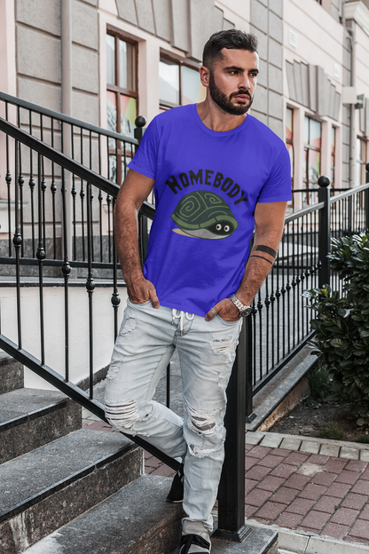 Men's I Am Just a Homebody Funny Turtle T-Shirt – Cute Introvert Humor Tee