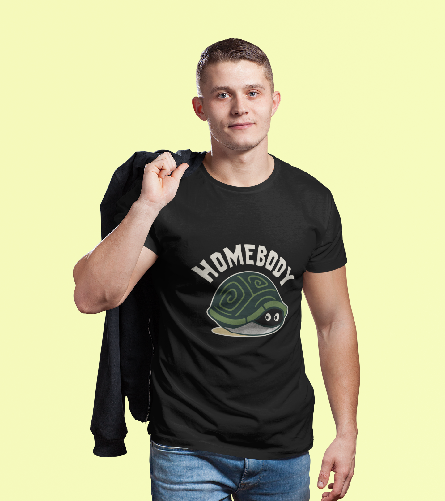 Men's I Am Just a Homebody Funny Turtle T-Shirt – Cute Introvert Humor Tee